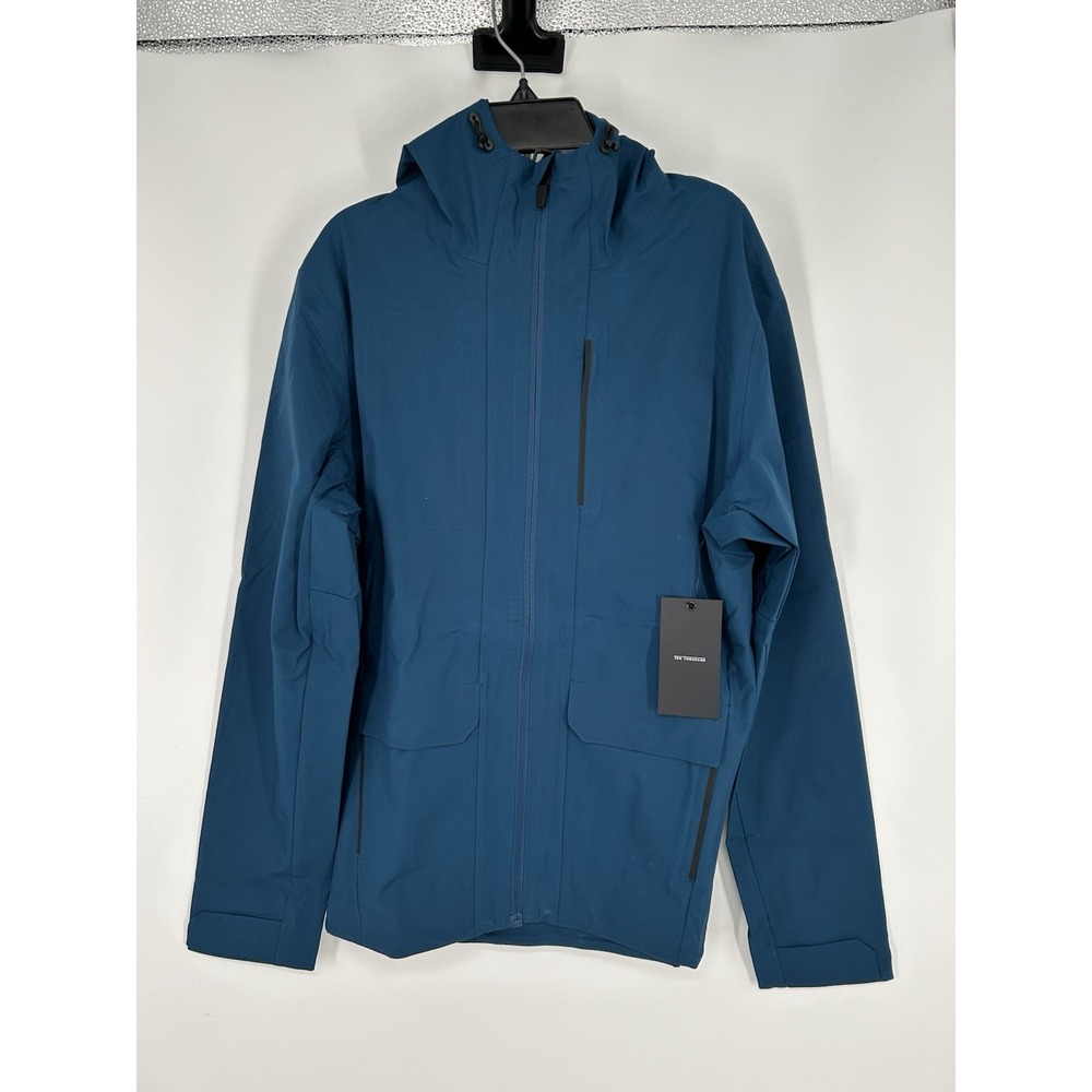 Ten‎ Thousand Midweight Tech Jacket Gibraltar Blue Windbreaker Hooded Mens Small